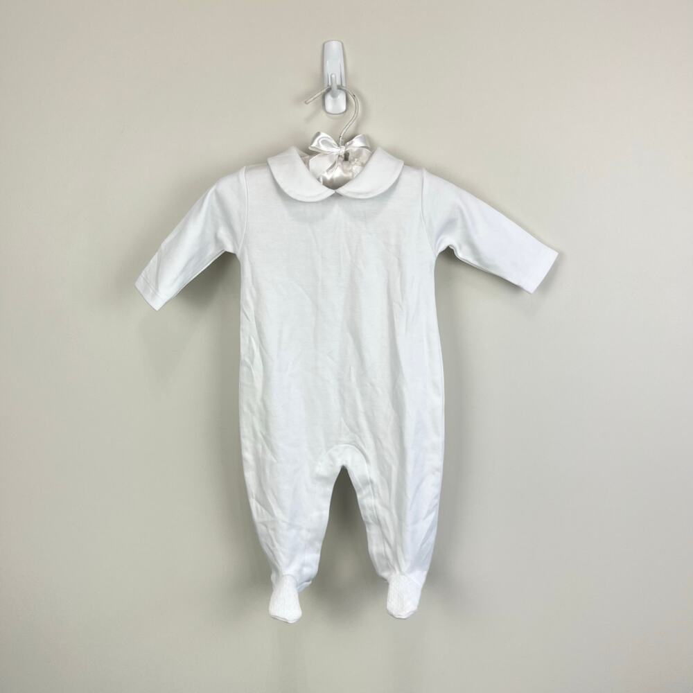 Kissy Kissy Winter Solstice Footie with Collar 0-3 Months NWT